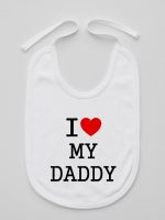 i love my daddy śliniak niemowlęcy kolor biały 137