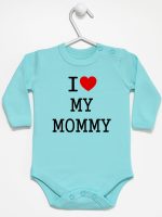 i love my mommy body z długim rękawem kolor miętowy 138