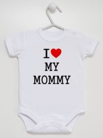 i love my mommy body z krótkim rękawem kolor biały 138