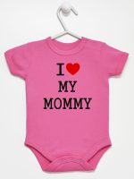 i love my mommy body z krótkim rękawem kolor ciemny rózowy 138