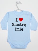 i love siostrę z imieniem body z długim rękawem kolor błękitny 169 i love siostrę z imieniem body z długim rękawem kolor błękitny 169