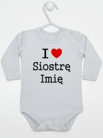 i love siostrę z imieniem body z długim rękawem kolor szary 169 i love siostrę z imieniem body z długim rękawem kolor szary 169
