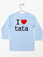 i love tata koszulka z długim rękawem kolor błękitny 010