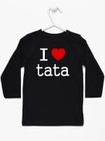 i love tata koszulka z długim rękawem kolor czarny 010