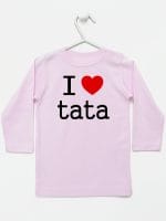 i love tata koszulka z długim rękawem kolor różowy 010