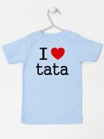 i love tata koszulka z krótkim rękawem kolor błękitny 010