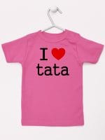 i love tata koszulka z krótkim rękawem kolor ciemny różowy 010