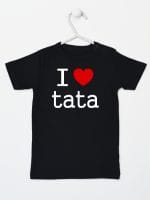 i love tata koszulka z krótkim rękawem kolor czarny 010