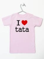 i love tata koszulka z krótkim rękawem kolor różowy 010