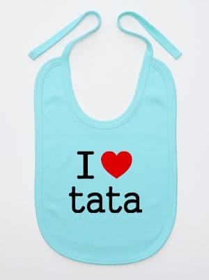 i love tata śliniak niemowlęcy kolor miętowy 010