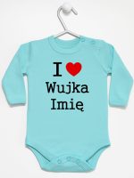 i love wujka z imieniem body z długim rękawem kolor miętowy 166 i love wujka z imieniem body z długim rękawem kolor miętowy 166