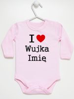 i love wujka z imieniem body z długim rękawem kolor różowy 166 i love wujka z imieniem body z długim rękawem kolor różowy 166