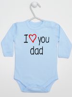 i love you dad z sercem body z długim rękawem kolor błękitny 089 i love you dad z sercem body z długim rękawem kolor błękitny 089