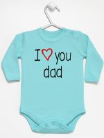 i love you dad z sercem body z długim rękawem kolor miętowy 089 i love you dad z sercem body z długim rękawem kolor miętowy 089