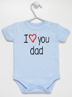 i love you dad z sercem body z krótkim rękawem kolor błękitny 089 i love you dad z sercem body z krótkim rękawem kolor błękitny 089