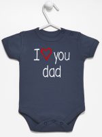 i love you dad z sercem body z krótkim rękawem kolor granatowy 089 i love you dad z sercem body z krótkim rękawem kolor granatowy 089
