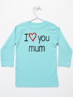 i love you mum z sercem koszulka z długim rękawem kolor miętowy 088 i love you mum z sercem koszulka z długim rękawem kolor miętowy 088
