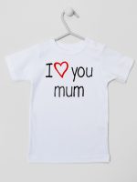 i love you mum z sercem koszulka z krótkim rękawem kolor biały 088 i love you mum z sercem koszulka z krótkim rękawem kolor biały 088