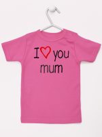 i love you mum z sercem koszulka z krótkim rękawem kolor ciemny różowy 088 i love you mum z sercem koszulka z krótkim rękawem kolor ciemny różowy 088