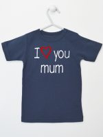 i love you mum z sercem koszulka z krótkim rękawem kolor granatowy 088 i love you mum z sercem koszulka z krótkim rękawem kolor granatowy 088