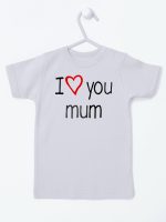 i love you mum z sercem koszulka z krótkim rękawem kolor szary 088 i love you mum z sercem koszulka z krótkim rękawem kolor szary 088