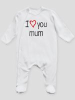 i love you mum z sercem pajacyk śpioszek ze stópkami 088 i love you mum z sercem pajacyk śpioszek ze stópkami 088