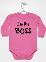 i'm the boss body z długim rękawem kolor ciemny różowy 149