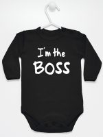 i'm the boss body z długim rękawem kolor czarny 149
