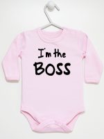 i'm the boss body z długim rękawem kolor różowy 149