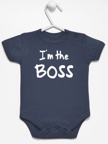 i'm the boss body z krótkim rękawem kolor granatowy 149