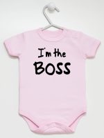 i'm the boss body z krótkim rękawem kolor różowy 149