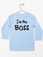 i'm the boss koszulka z długim rękawem kolor błękitny 149