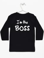 i'm the boss koszulka z długim rękawem kolor czarny 149