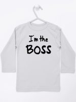 i'm the boss koszulka z długim rękawem kolor szary 149