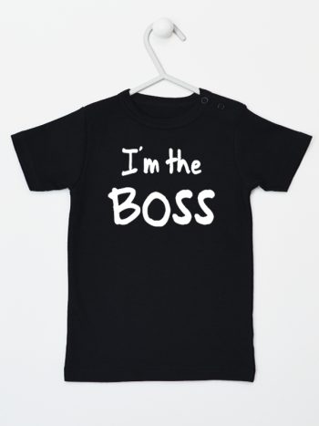 i'm the boss koszulka z krótkim rękawem kolor czarny 149