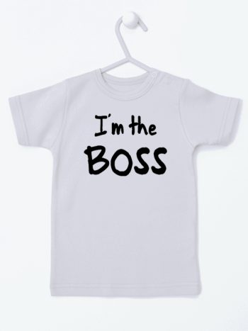 i'm the boss koszulka z krótkim rękawem kolor szary 149