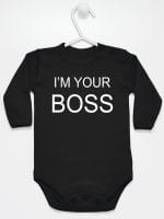 i'm your boss body z długim rękawem kolor czarny 005