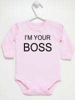 i'm your boss body z długim rękawem kolor różowy 005
