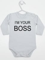i'm your boss body z długim rękawem kolor szary 005