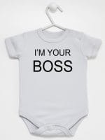i'm your boss body z krótkim rękawem kolor szary 005