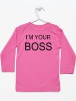 i'm your boss koszulka z długim rękawem kolor ciemny różowy 005
