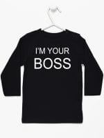i'm your boss koszulka z długim rękawem kolor czarny 005