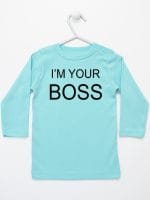i'm your boss koszulka z długim rękawem kolor miętowy 005