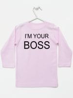 i'm your boss koszulka z długim rękawem kolor różowy 005