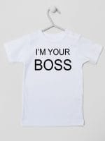 i'm your boss koszulka z krótkim rękawem kolor biały 005