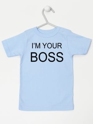 i'm your boss koszulka z krótkim rękawem kolor błękitny 005