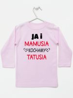 ja i mamusia kochamy tatusia koszulka z długim rękawem kolor różowy 243 ja i mamusia kochamy tatusia koszulka z długim rękawem kolor różowy 243