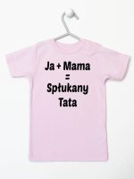 ja plus mama równa się spłukany tata koszulka z krótkim rękawem kolor różowy 139