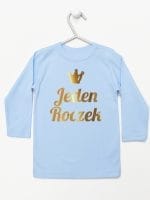 jeden roczek nadruk złoty koszulka z długim rękawem kolor błękitny 030