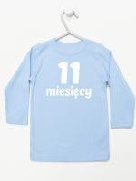 jedenaście miesięcy koszulka z długim rękawem kolor błękitny 023